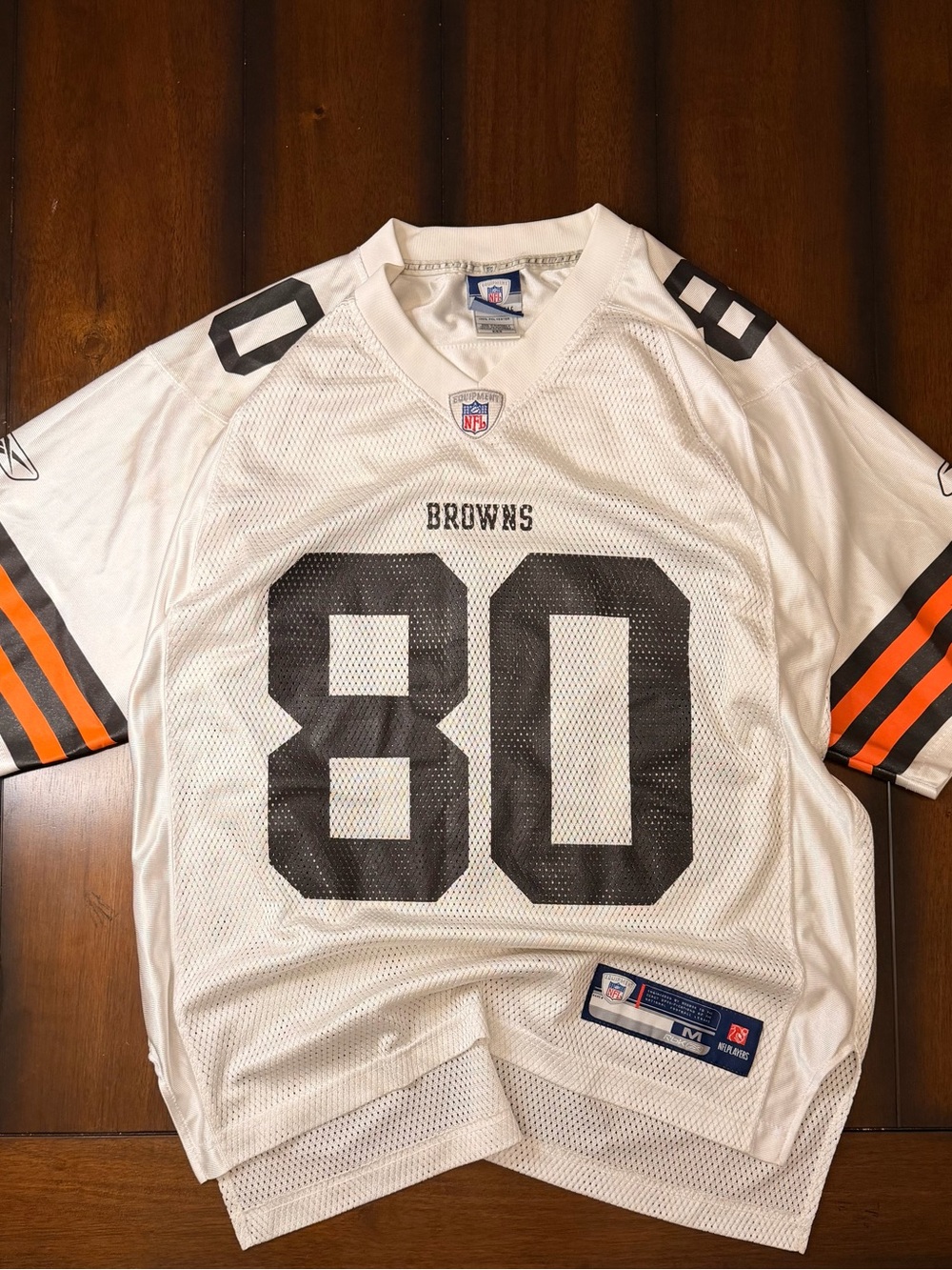 Reebok Cleveland Browns #80 Kellen Winslow White Football Jersey